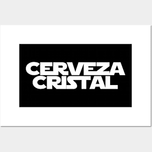 Cerveza Cristal - white Posters and Art